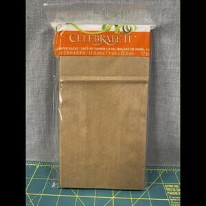 Celebrate It 3 LB Paper Sacks 4.7” x 2.8”x 8.9” For Crafts And Party Needs